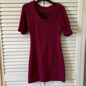 New York & Company Fuchsia Knit Dress